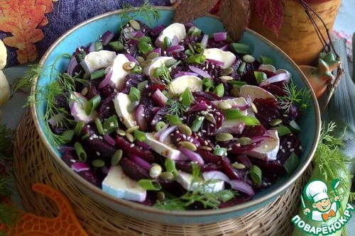 Свекольный салат с малиной