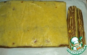 Печенье с орехом "Полосатое"