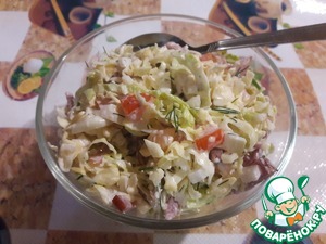 Салат из савойской капусты "Краковский"